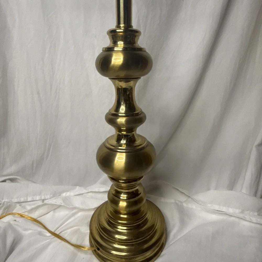 Vintage Stiffel Brass Table Lamp Baluster Urn Hollywood Regency MCM Heavy 29
